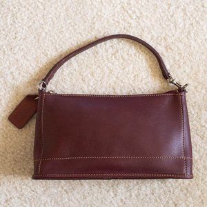 Vintage Coach 9311 Burgundy Leather Bleeker Demi Purse Bag